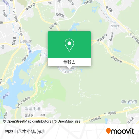 梧桐山艺术小镇地图