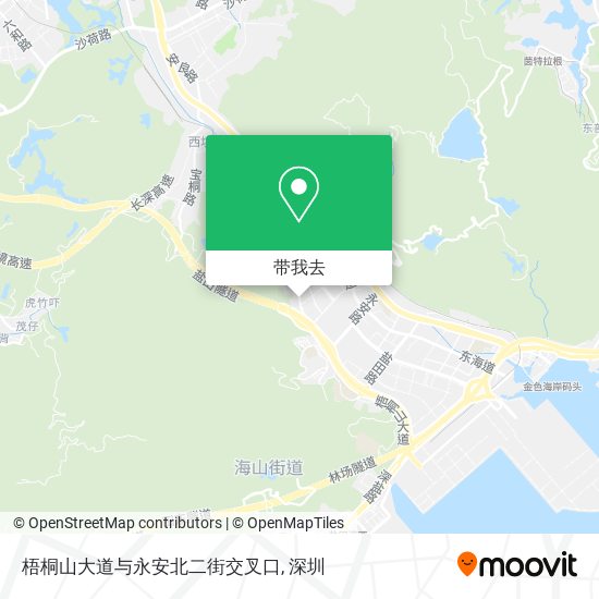 梧桐山大道与永安北二街交叉口地图