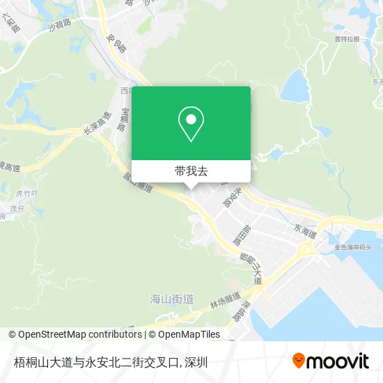 梧桐山大道与永安北二街交叉口地图