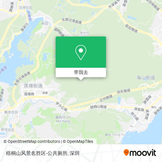 梧桐山风景名胜区-公共厕所地图