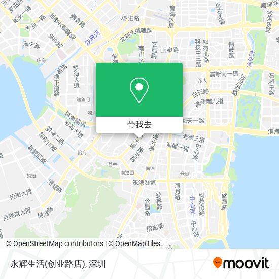 永辉生活(创业路店)地图