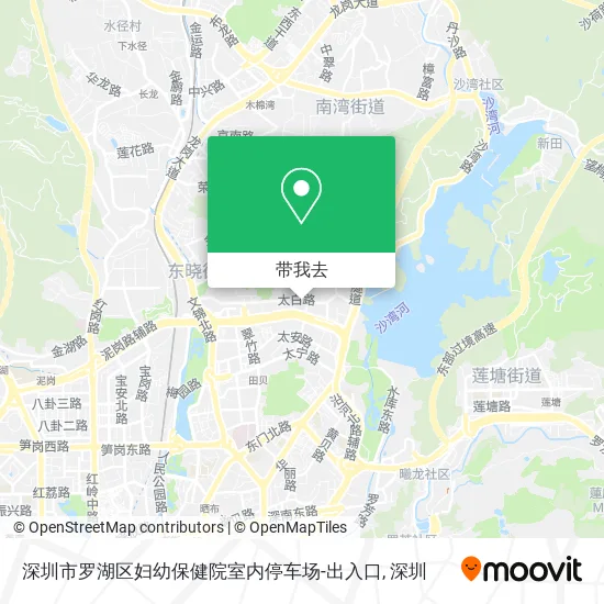 深圳市罗湖区妇幼保健院室内停车场-出入口地图