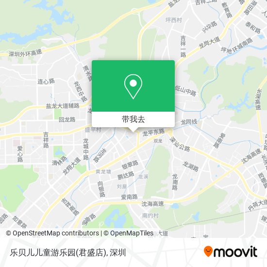 乐贝儿儿童游乐园(君盛店)地图