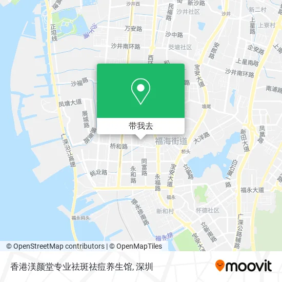 香港渼颜堂专业祛斑祛痘养生馆地图