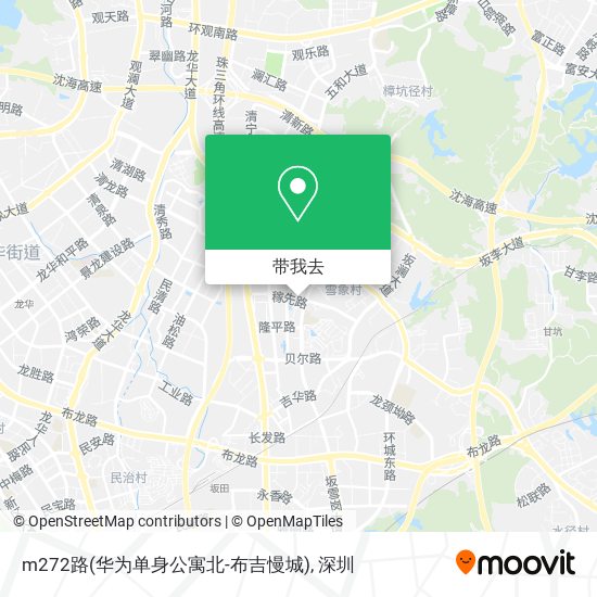 m272路(华为单身公寓北-布吉慢城)地图