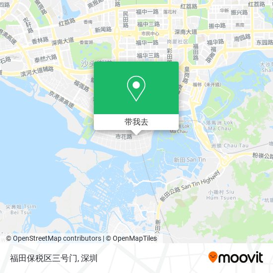 福田保税区三号门地图