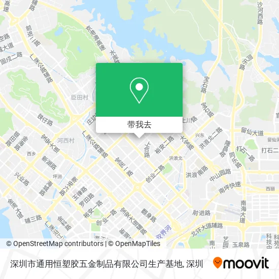 深圳市通用恒塑胶五金制品有限公司生产基地地图