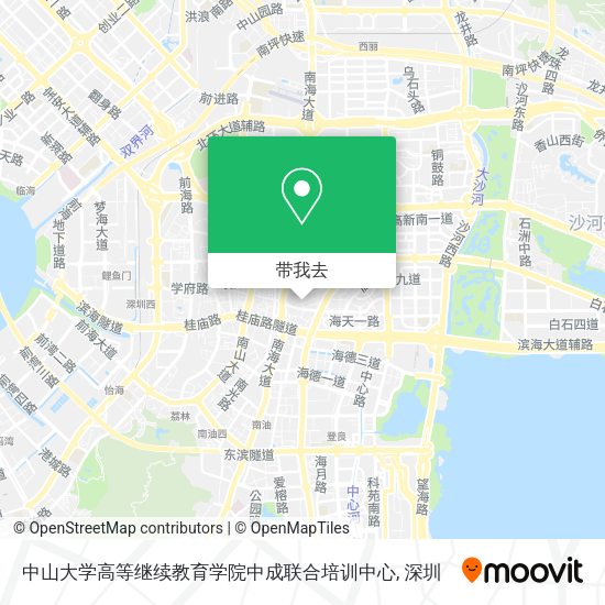 中山大学高等继续教育学院中成联合培训中心地图
