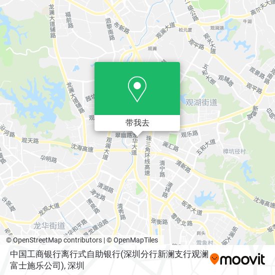 中国工商银行离行式自助银行(深圳分行新澜支行观澜富士施乐公司)地图