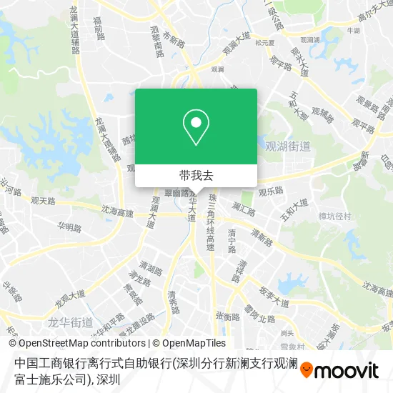中国工商银行离行式自助银行(深圳分行新澜支行观澜富士施乐公司)地图