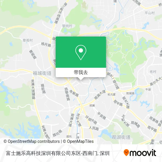 富士施乐高科技深圳有限公司东区-西南门地图