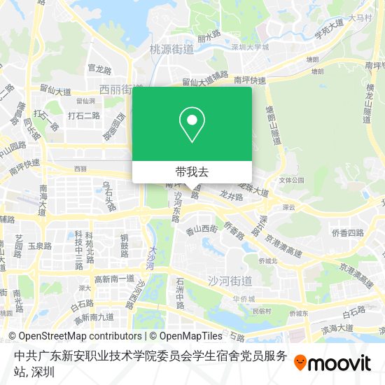 中共广东新安职业技术学院委员会学生宿舍党员服务站地图