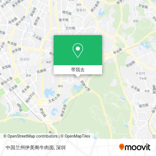 中国兰州伊美阁牛肉面地图