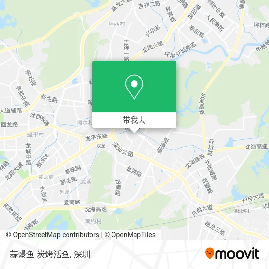蒜爆鱼 炭烤活鱼地图