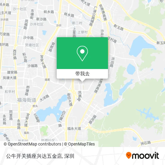 公牛开关插座兴达五金店地图