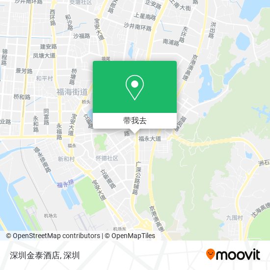 深圳金泰酒店地图