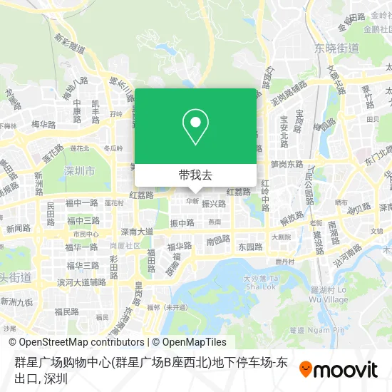 群星广场购物中心(群星广场B座西北)地下停车场-东出口地图