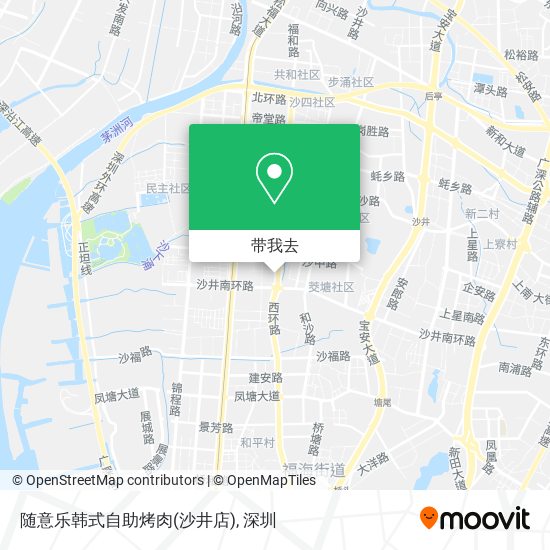 随意乐韩式自助烤肉(沙井店)地图