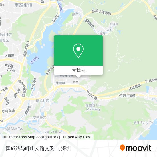 国威路与畔山支路交叉口地图