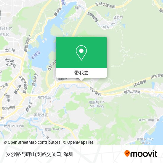 罗沙路与畔山支路交叉口地图