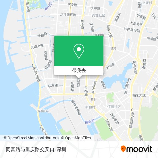 同富路与重庆路交叉口地图