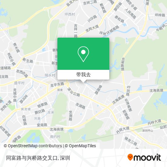 同富路与兴桥路交叉口地图