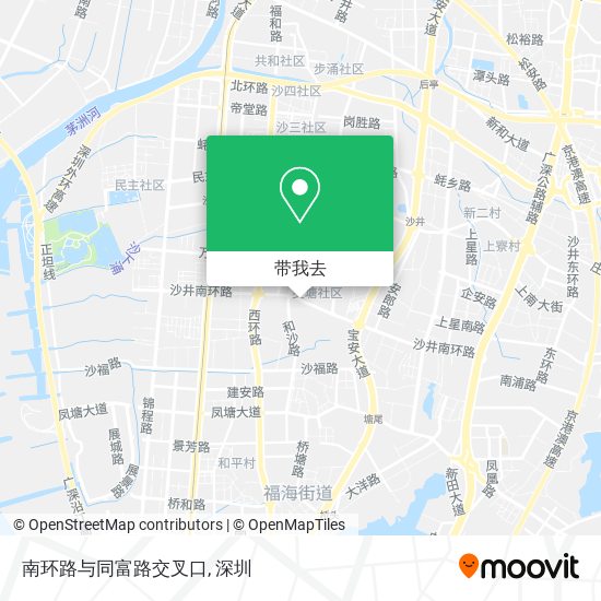 南环路与同富路交叉口地图