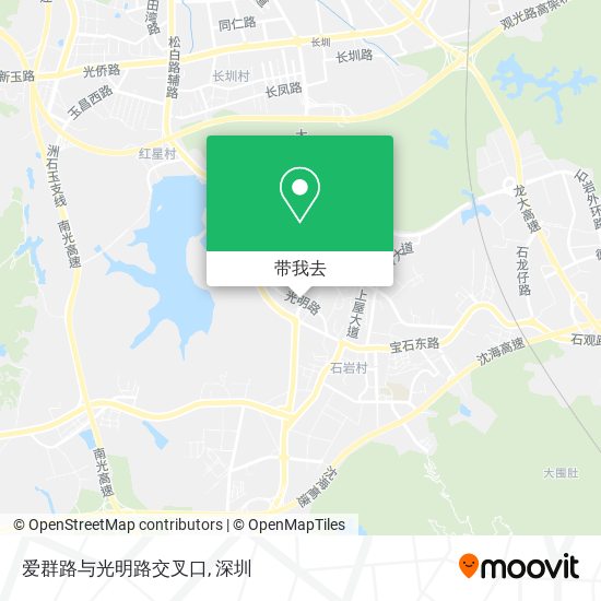 爱群路与光明路交叉口地图