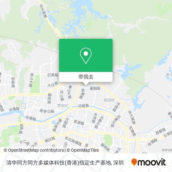 清华同方同方多媒体科技(香港)指定生产基地地图
