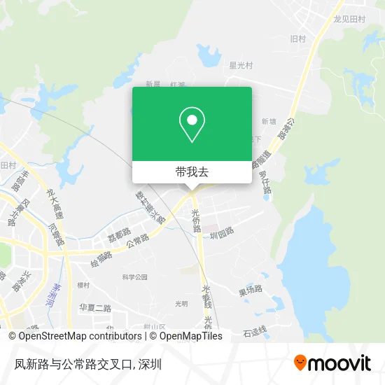 凤新路与公常路交叉口地图