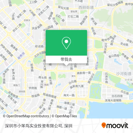 深圳市小笨鸟实业投资有限公司地图