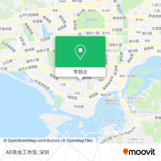 AD美妆工作室地图