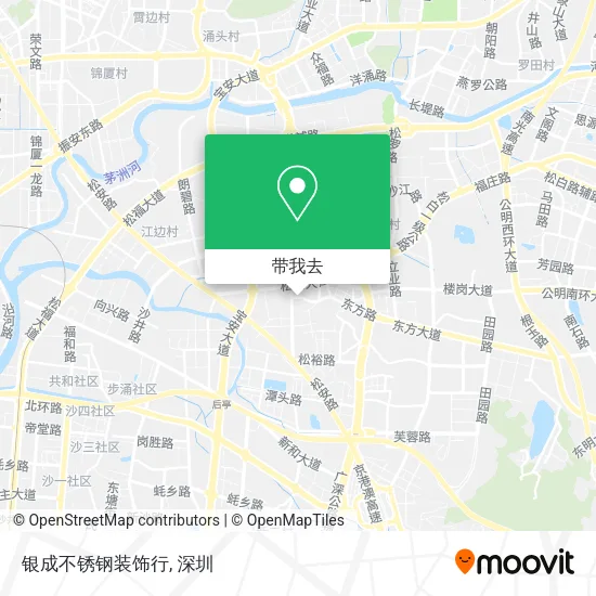 银成不锈钢装饰行地图