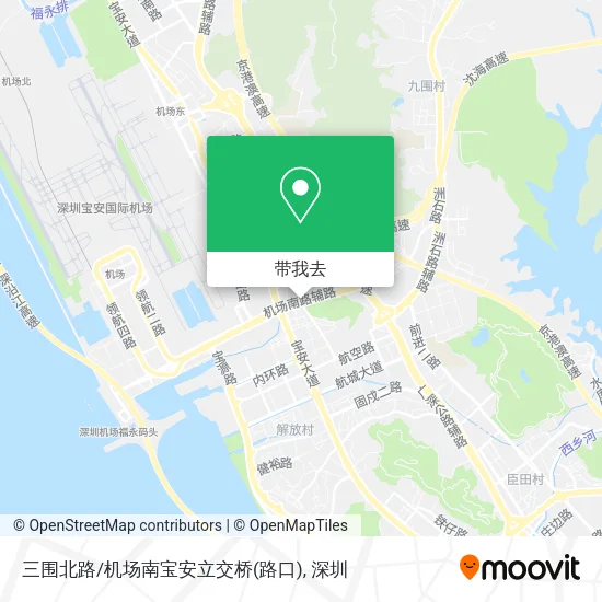 三围北路/机场南宝安立交桥(路口)地图
