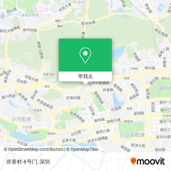 侨香村-6号门地图