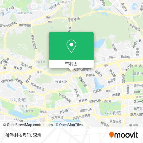 侨香村-6号门地图