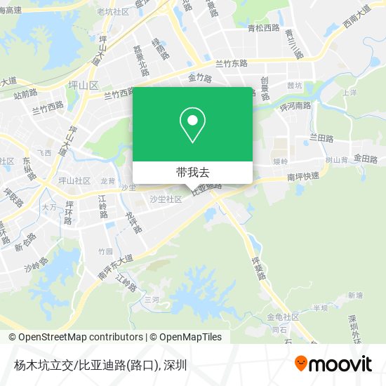 杨木坑立交/比亚迪路(路口)地图