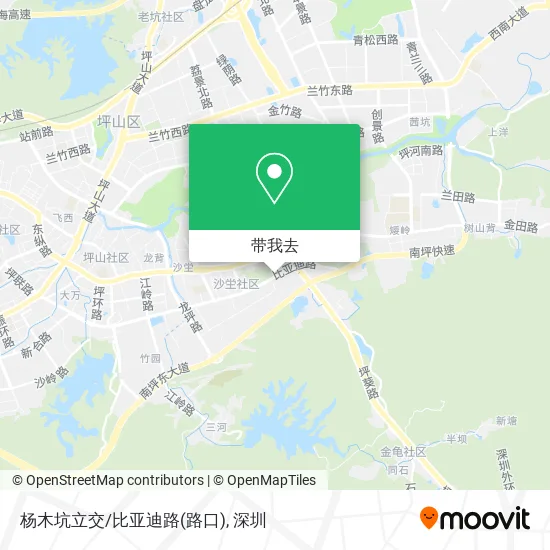 杨木坑立交/比亚迪路(路口)地图