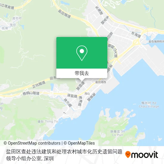 盐田区查处违法建筑和处理农村城市化历史遗留问题领导小组办公室地图
