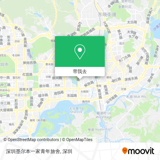 深圳墨尔本一家青年旅舍地图