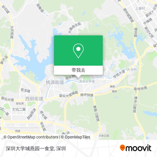 深圳大学城燕园一食堂地图