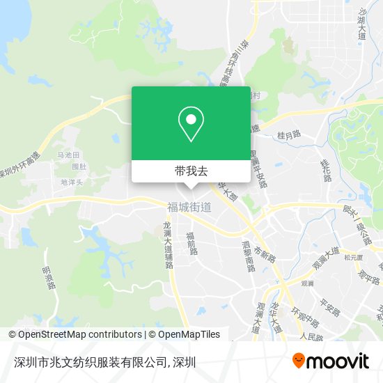 深圳市兆文纺织服装有限公司地图