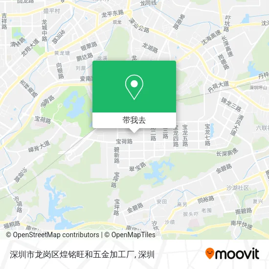 深圳市龙岗区煌铭旺和五金加工厂地图