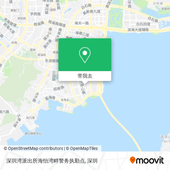 深圳湾派出所海怡湾畔警务执勤点地图