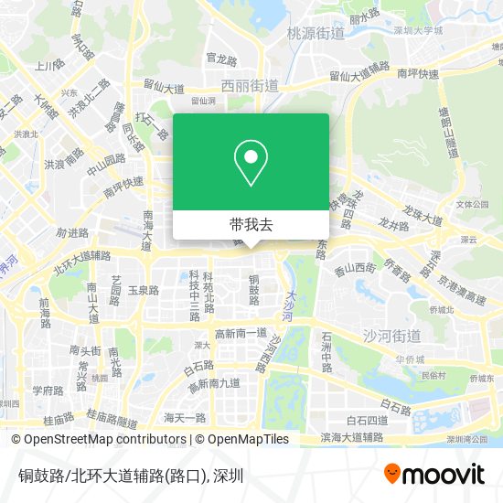 铜鼓路/北环大道辅路(路口)地图