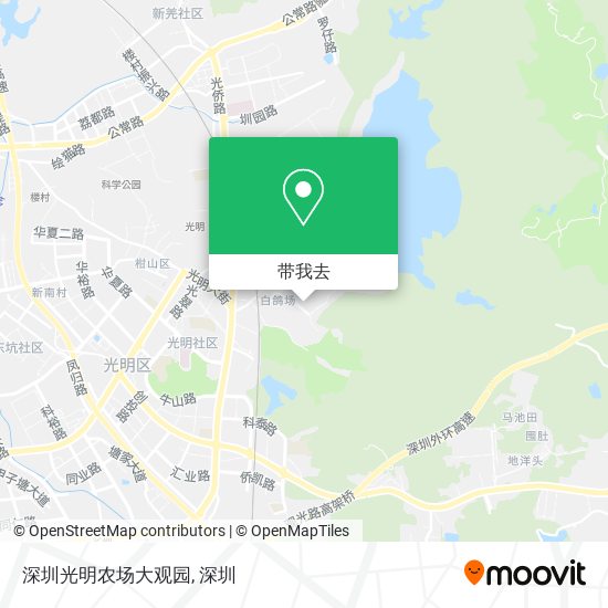 深圳光明农场大观园地图