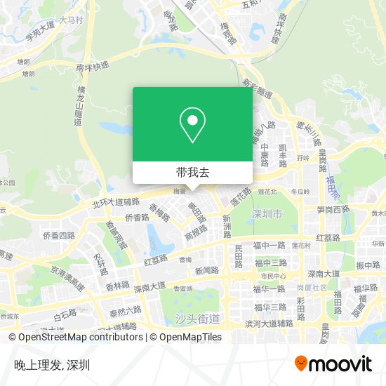 晚上理发地图