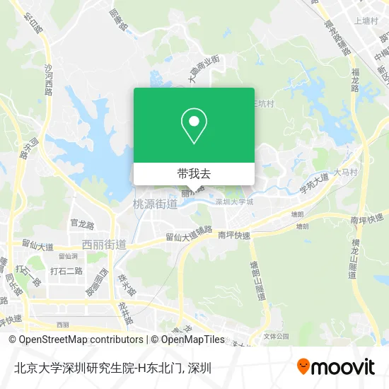 北京大学深圳研究生院-H东北门地图