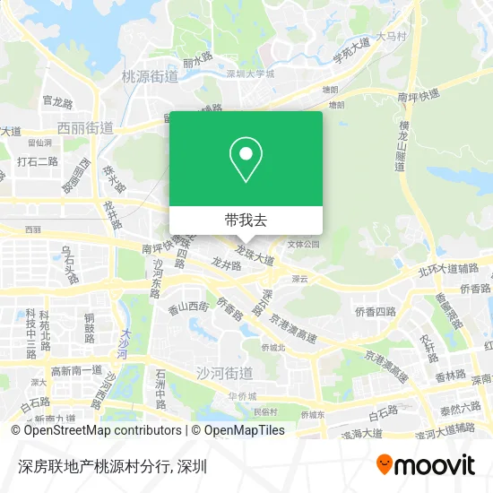 深房联地产桃源村分行地图