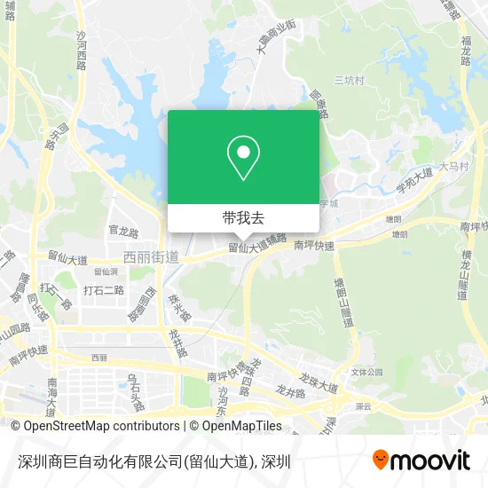 深圳商巨自动化有限公司(留仙大道)地图